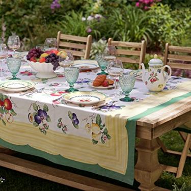 Imagem de Elrene Tecido de algodão Home Fashions French Garden, 172,7 cm x 243,8 cm (toalha de mesa), multi