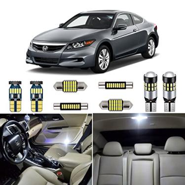 Imagem de AUTOGINE Kit de lâmpadas interiores de LED branco 6000K Super Bright para Honda Accord 2003-2012 + ferramenta de instalação