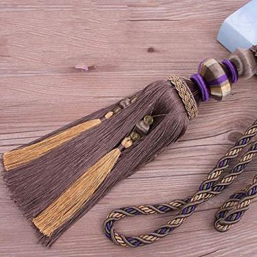 Imagem de Cortina de estilo europeu Cortina Bola Corda Amarras Penduradas Borla Ataduras Acessórios de Cortina,06