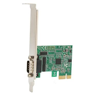 Imagem de Placa adaptadora serial PCI E, material PCB Placa adaptadora serial de 9 pinos Transmissão de alta velocidade que é fácil de usar para equipamentos de monitoramento