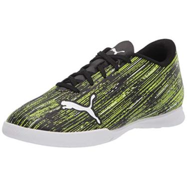 Imagem de PUMA Tênis de futebol infantil unissex Ultra 4.2 It Jr, Alerta preto-branco-amarelo, 36 BR