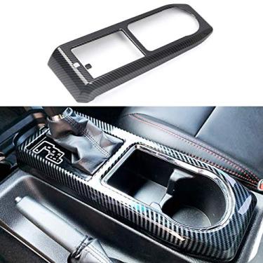Imagem de Tocatus — Painel de câmbio de engrenagem para acessórios Toyota Tacoma 2015-2020, fibra de carbono ABS, 1 peça