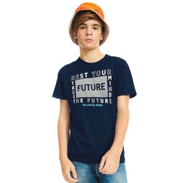 Imagem de Camiseta Juvenil Rovitex Future Marinho