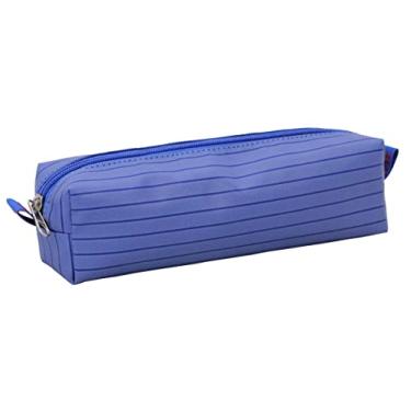 Imagem de Estojo Escolar LS Bolsas 1 divisão Azul Listrado - EE2144