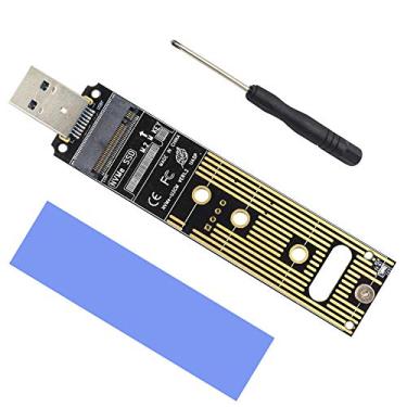 Imagem de GODSHARK Adaptador NVME para USB, SSD M.2 para cartão tipo A (sem necessidade de cabo), chip Bridge USB 3.1 Gen 2 de 10 Gbps de alto desempenho, use como SSD portátil, USB para chave SSD M2, suporta