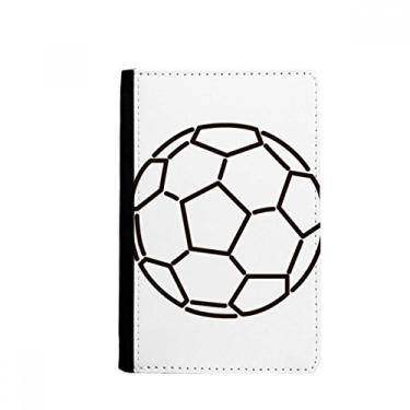 Imagem de Carteira branca preta futebol futebol futebol esporte porta passaporte notecase burse capa cartão bolsa, Multicolor