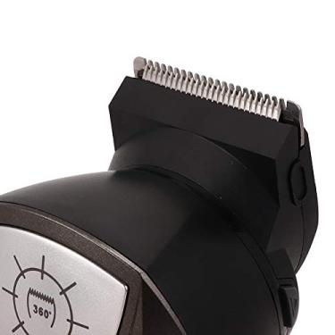 Imagem de Cortador de cabelo, aparador de cabelo elétrico conveniente, bateria recarregável embutida compacta para adultos aparar barba, corte de cabelo infantil