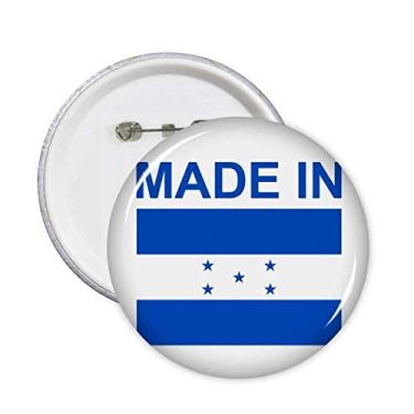 Imagem de Made in Honduras Country Love Alfinetes redondos Emblema Botão Decoração Acessório 5 peças