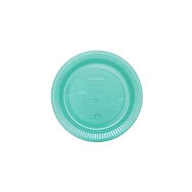 Imagem de Prato Raso Descartável Bellocopo Colorido 15cm 10und - Azul Tiffany