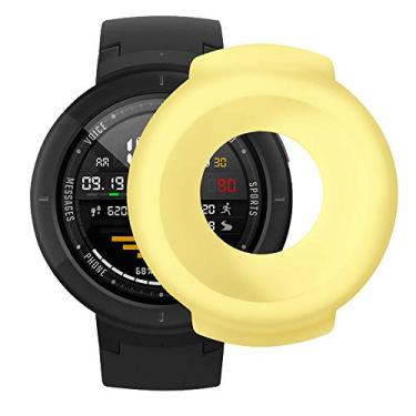 Imagem de Case Bumper Protect para HUAMI AMAZFIT VERGE (Amarelo Silicone flexível)