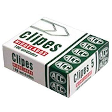 Imagem de ACC - CLIPE 3 Caixa Cartão com 100 unidades Aço Niquel