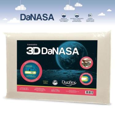 Imagem de Travesseiro Da Nasa 3D Conforto Duoflex Antiacaro Antibacteriano Macio