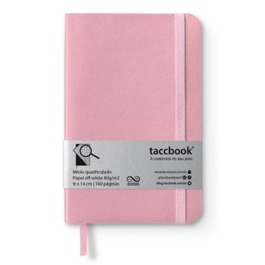 Imagem de Caderneta Quadriculada Taccbook Rosa (Pastel) 9X14 Flex