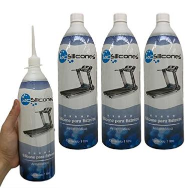 Imagem de Kit 3 Litros Silicone Puro Lubrificante Esteira Bicicleta Elétrica e Uso Geral JAC