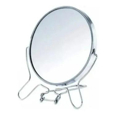 Imagem de Espelho De Mesa Maquiagem Retro Aumento Metal Kawaii - Connectcell