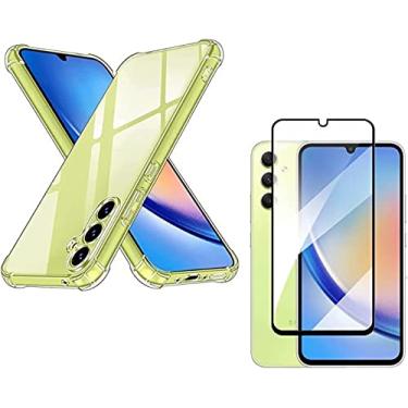 Imagem de Capinha e Pelicula para A54 5G Kit Capa Anti impacto + Película 3D Compatível Samsung Galaxy A54 5G (YKR Acessórios)