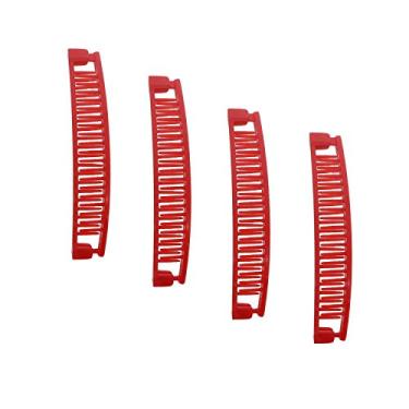 Imagem de Clipe banana de 12,7 cm – Conjunto com 4, Vermelho, Medium
