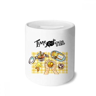 Imagem de DIYthinker Time for Tea Biscoitos Chocolate Caixa de Dinheiro Caixa de Cerâmica Porta-Moedas Presente