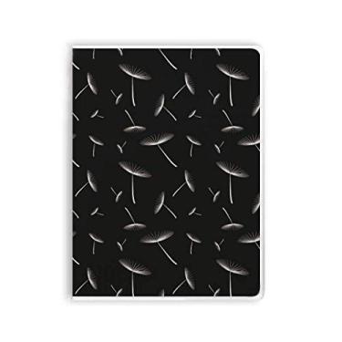 Imagem de Caderno de flores brancas de dente-de-leão com capa macia para diário