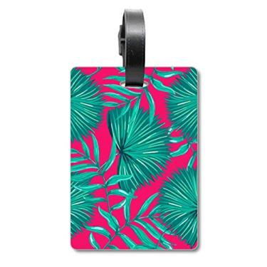 Imagem de Folha Pink Sky Happy Bagcase Bagagem Etiqueta Cartão de Bagagem Scutcheon Etiqueta