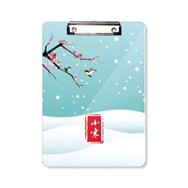 Imagem de Placa de apoio circular para prancheta de vinte e quatro termos solares, pasta, bloco de escrita A4