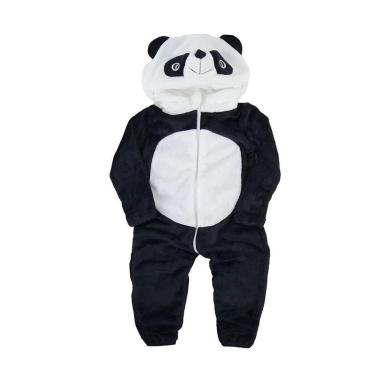 Imagem de Macacão Infantil Danka Plush Panda Preto - 012014-Masculino