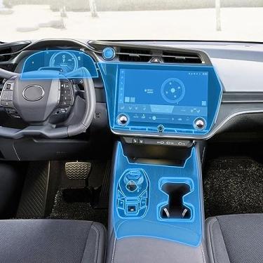 Imagem de LAVIYE Interior do carro GPS navegador console central TPU transparente Película protetora Filme anti-risco PPF, para Lexus RZ 450 2022-2023