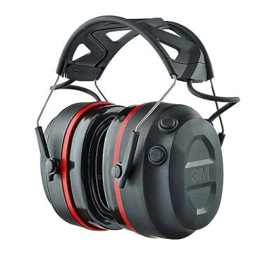 Imagem de 3M Protetor auditivo eletrônico Pro-Protect + almofadas de gel, classificação de redução de ruído (NRR) 26 dB, protetores auriculares Bluetooth, alto-falantes de alta fidelidade e microfone integrado,