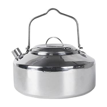 Imagem de Amagogo de água bule de café anti-queimadura alça fogão leve 1L chaleira de água de acampamento para acampamento mochila pesca ao ar