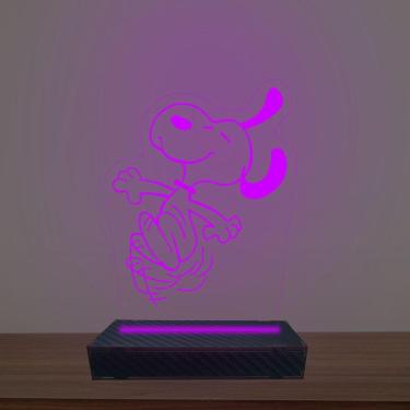 Imagem de Luminária Led 3d Snoopy Abajur Luxo