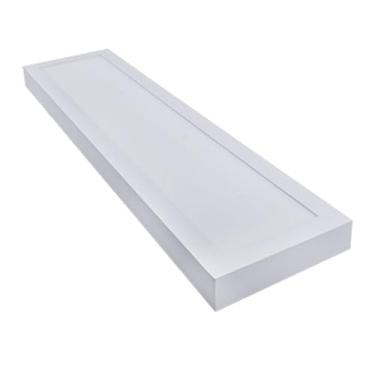 Imagem de Painel Plafon Luminaria LED Sobrepor 25W - Retangular 60x15cm, Branco Frio (6500K), Bivolt