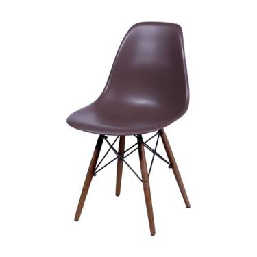Imagem de Conjunto 4 Cadeiras Eames Cozinha Jantar 46X80cm Marrom Café - Or Desi