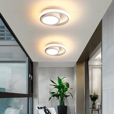 Imagem de Luminária de Teto Plafon Sobrepor em Led Torvy para Quarto Sala (Branco, Luz Quente)