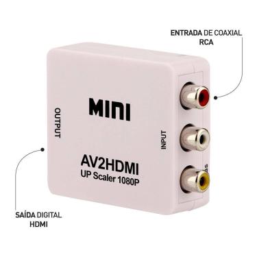 Imagem de Mini Conversor Vídeo Composto  Rca  Para Hdmi