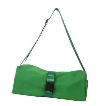 Imagem de kowaku Bolsa transversal feminina, bolsa hobo, grande capacidade, fitness, esportiva, bolsa de ombro, para treino, trabalho ao ar livre, Verde