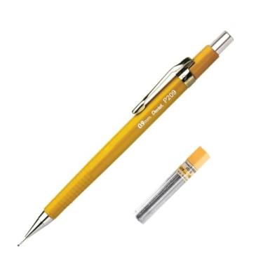 Imagem de Lapiseira Pentel Sharp P200 0.9Mm Amarela + Grafites, Pentel, Sm/P209-Gm, Amarelo