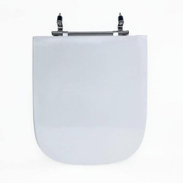 Imagem de Assento Sanitário Poliéster para Louça Elite celite Aço Branco