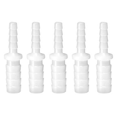 Imagem de Quickun Encaixe redutor de farpa de mangueira de plástico de 5/16" a 3/16" adaptador de união redutora farpado emenda encaixe de junta (pacote com 2)