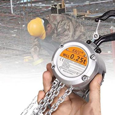 Imagem de Talha de corrente manual profissional, talha de alavanca de corrente, correntes de liga de aço endurecido, corrente de elevação de 3 m com gancho, aplicável em oficina, garagem, fábricas