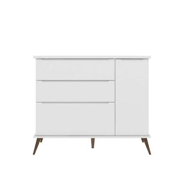 Imagem de cômoda infantil inda 1 pt 3 gv branca