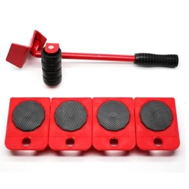 Imagem de Aparelho Movedor Móveis Fácil Levantador Materiais Pesados Kit 5 Peças Sliders