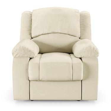 Imagem de Poltrona Do Papai Reclinável Sala De Cinema Barcelona Elétrica Touch Massagem Usb Pu Bege