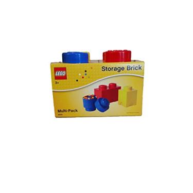 Imagem de Room Copenhagen, LEGO Storage Brick Multipack - Includes 3 Stackable Bricks - 3-Piece, Classic Colors