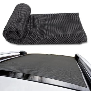 Imagem de Jewkot 1 pç bolsa de carga para teto de carro, tapete antiderrapante, 10 m x 9 m multifuncional para bagagens de porta-malas PVC tapete protetor anti-arranhões, almofada de armazenamento dobrável