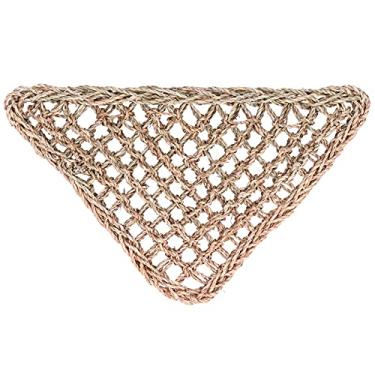 Imagem de Tapete triangular para rastejamento de animais, espreguiçadeira para répteis de ervas marinhas, colchão de palha, tanque de lagarto, acessórios de decoração de habitat,