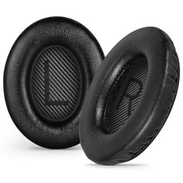 Imagem de Aurivor Almofadas auriculares de substituição para fones de ouvido Bose Quiet-Comfort QC 35 (ii) 25 15 2, almofada à prova de rasgos para fones de ouvido QC35 (ii) QC25 QC15 QC2 SoundTrue/SoundLink