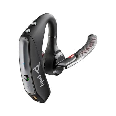 Imagem de Plantronics por Poly Voyager 5200 Fone de ouvido Bluetooth sem fio com microfone de cancelamento de ruído – Design ergonômico – Controles de voz – Leve – Conecte ao celular/tablet via Bluetooth