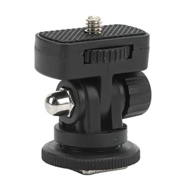 Imagem de Mini Bola de Cabeça de 4 Polegadas Com Interface de Sapata Fria Suporte de Montagem Gimbal Mini Monitor Ajustável de 180 Graus Cabeça Esférica para Câmera DSLR Tripé Flash Light