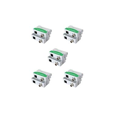 Imagem de LINOVISION Conversor POE Over Coax EOC IP Over Coax Max 914 m, transmissão de dados e energia sobre cabo coaxial RG59 regular para atualizar o sistema de vigilância analógica para o sistema de