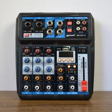 Imagem de Mesa de Som 6 Canais c/ Efeitos e USB M6 - Lexsen